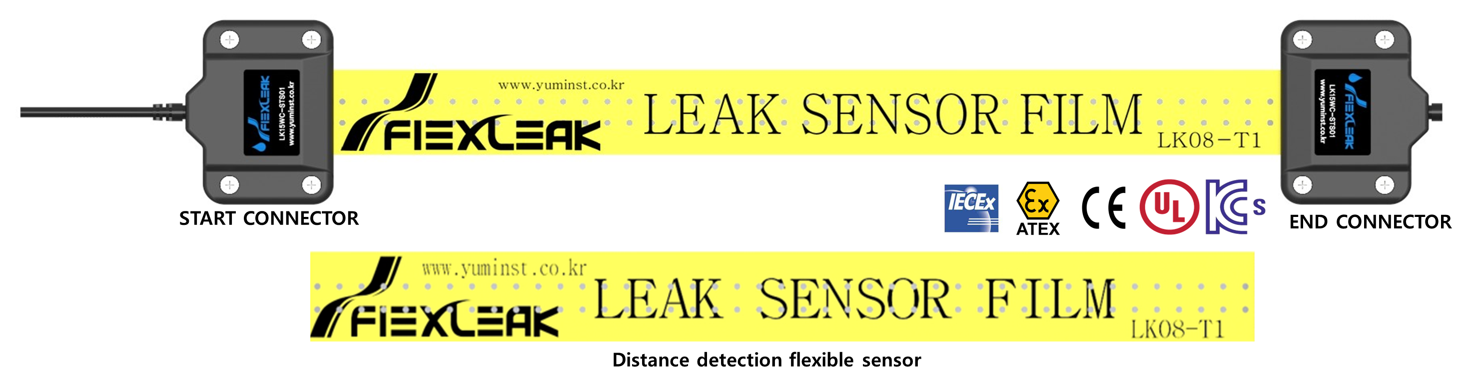 Distance detection flexible sensor